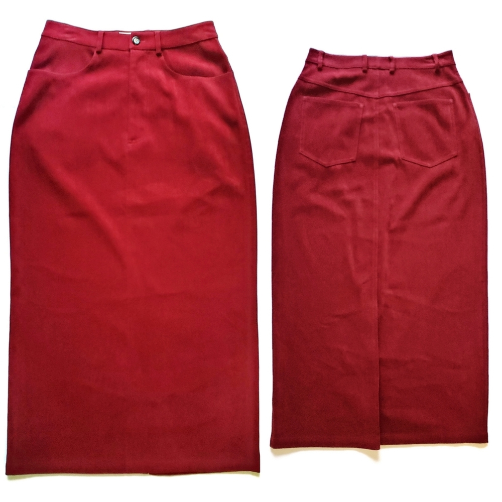Talbots Maxi Pencil Skirt Maroon Size 2P